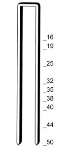 Скоба каркасная (столярная) Prebena типа L-50 (2,016 тис. шт.)-1104